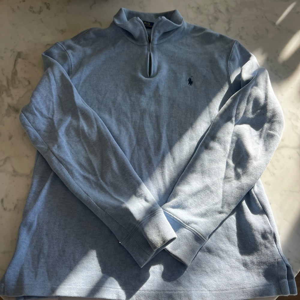 Polo Ralph Lauren Light Blue Quarter-Zip Pullover